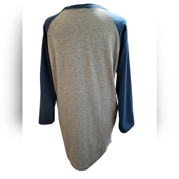 Nike Air Blue Greenand Gray Raglan T-Shirt Large - Picture 8 of 12